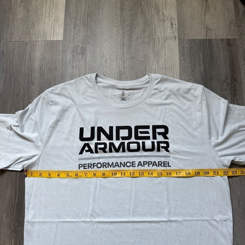 Under Armour Performance Apparel Logo Graphic Tee Halo Gray Large - Picture 8 of 9